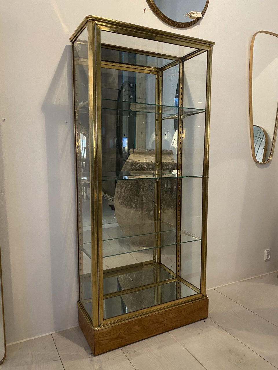 Brass Display Cabinet - Fil De Fer